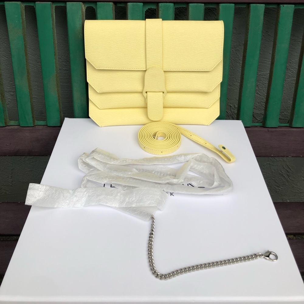 Senreve Yellow Leather Bag - Picture 9 of 11